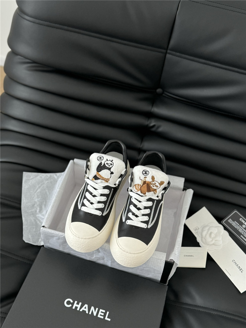 Ch**el lace up low top sneakers