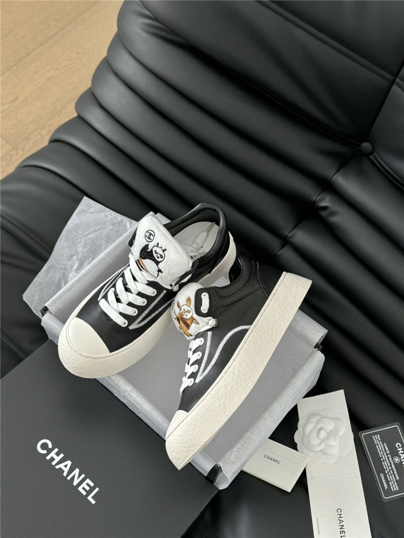 Ch**el lace up low top sneakers