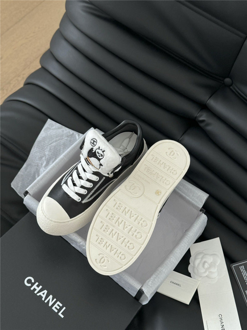 Ch**el lace up low top sneakers