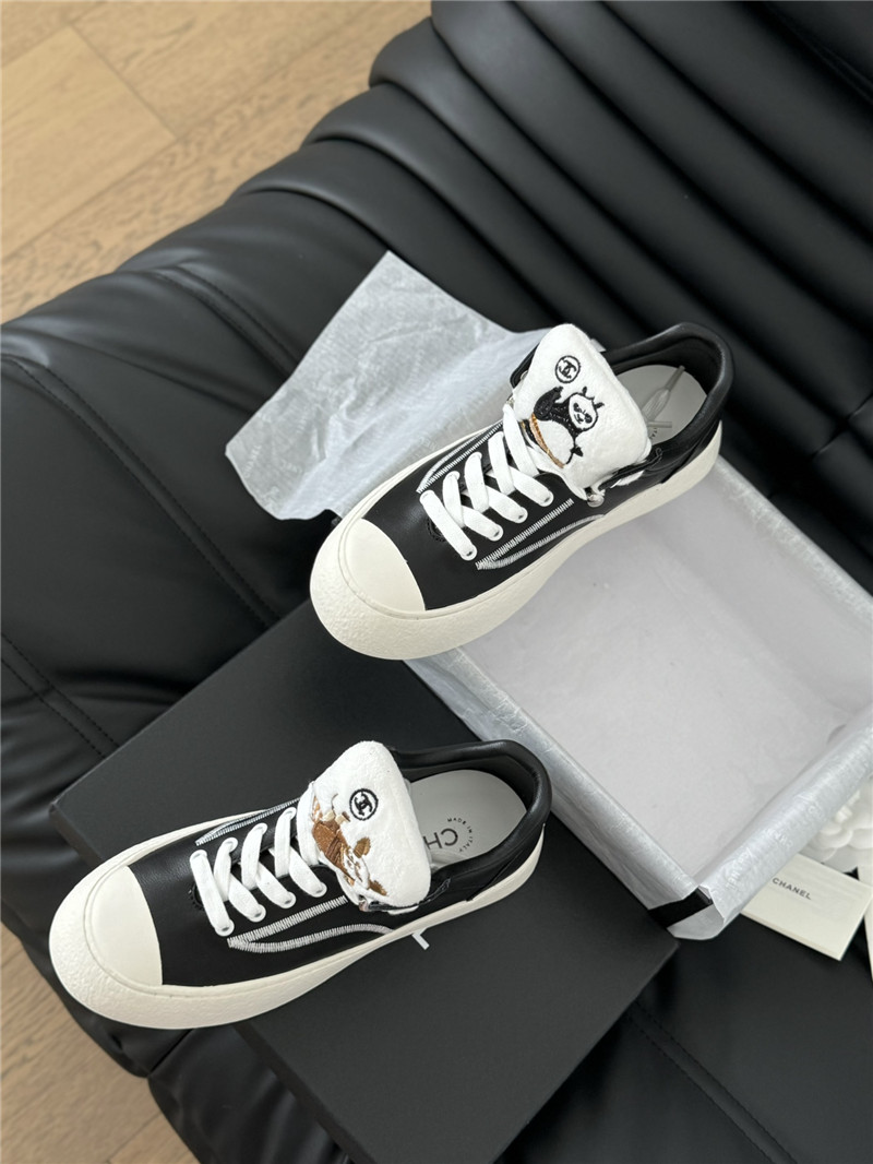 Ch**el lace up low top sneakers