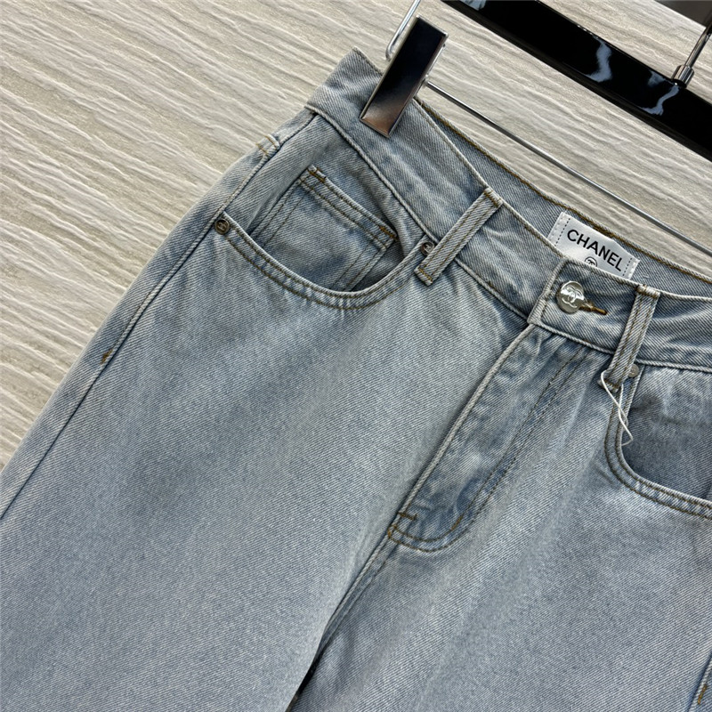 Ch**el light blue straight jeans