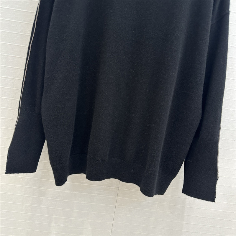 BC Crewneck Black Cashmere Sweater