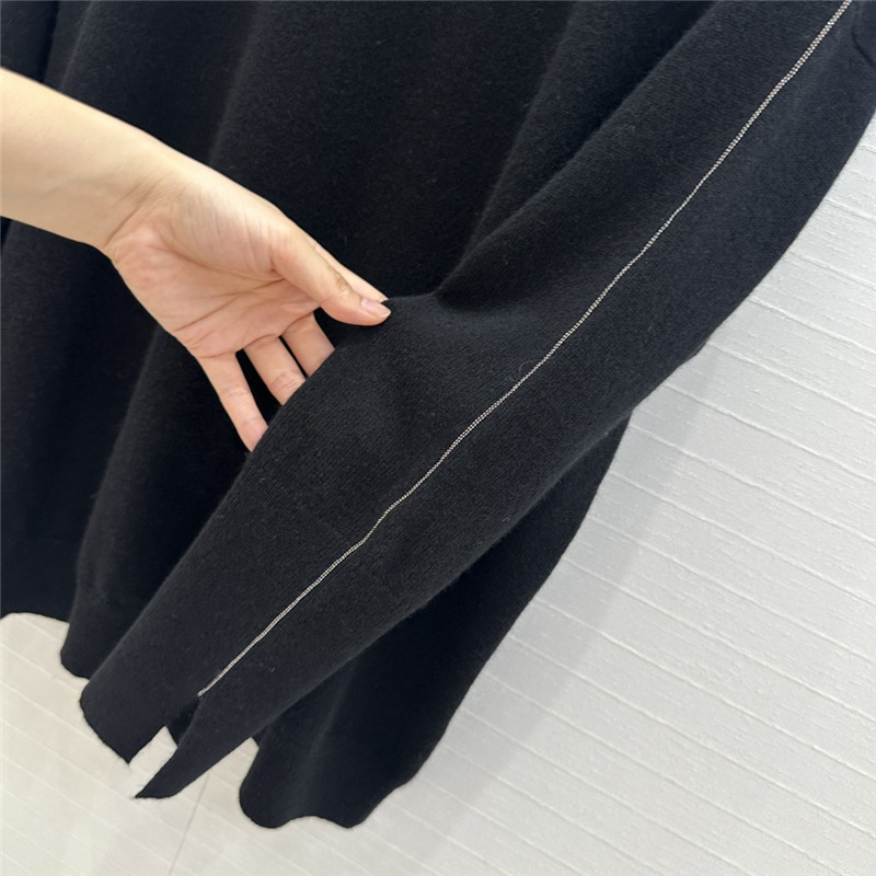 BC Crewneck Black Cashmere Sweater