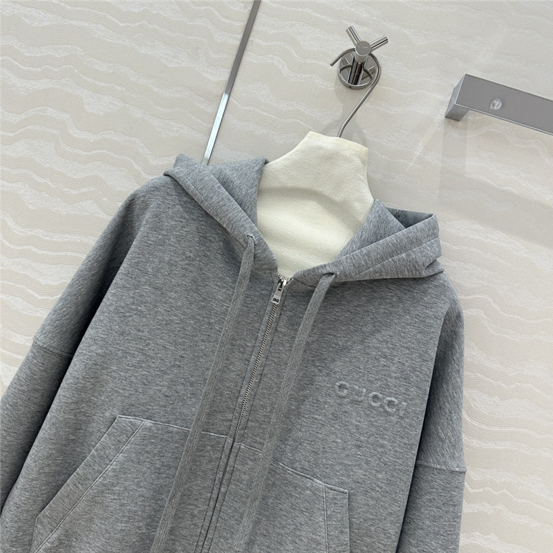 Gvc*1 hooded sweatshirt jacket