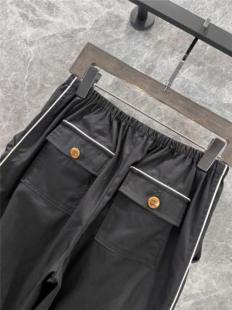 Ch**el pocket cargo wide-leg pants