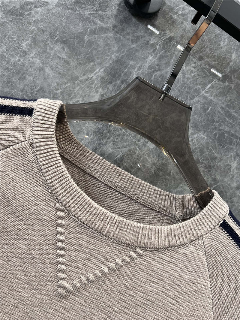 Ce1i*e contrast raglan knit sweater beige/black