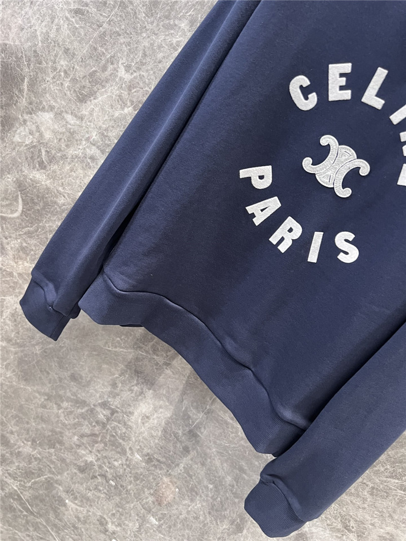 Ce1i*e triomphe fleece sweatshirt navy