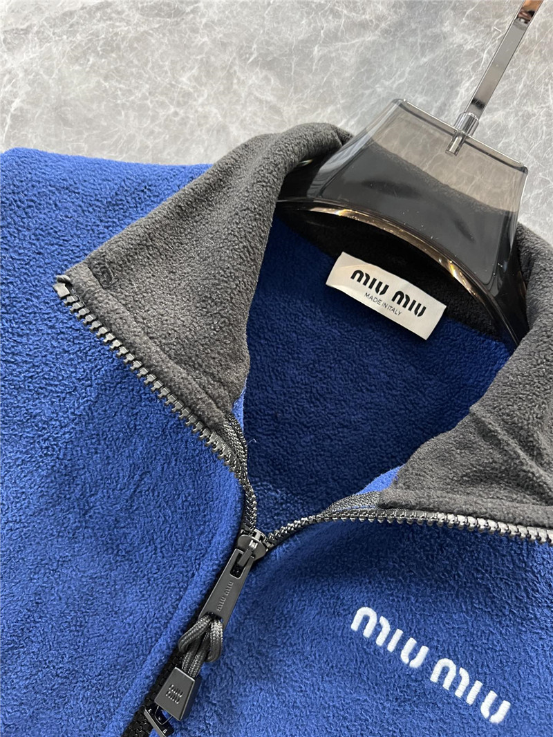 M1um1u zipper short jacket