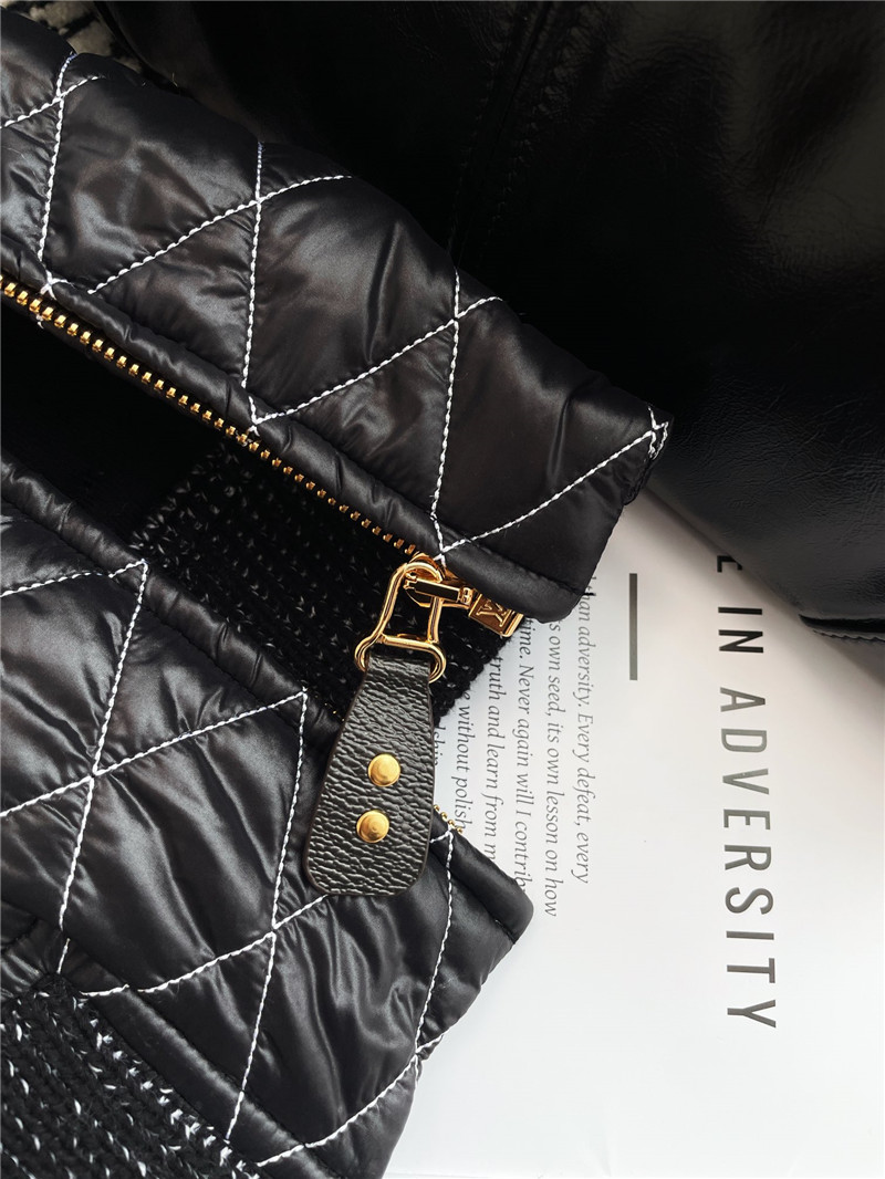 l0vis vvtt0n lv contrast fabric D1am0nd jacket