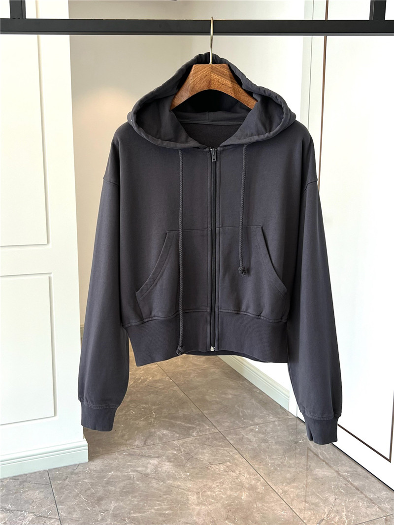 acne studios hooded zip-up sweatshirt