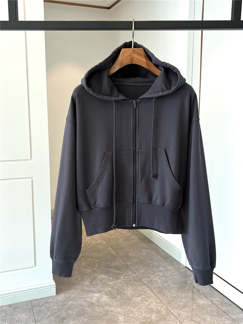 acne studios hooded zip-up sweatshirt
