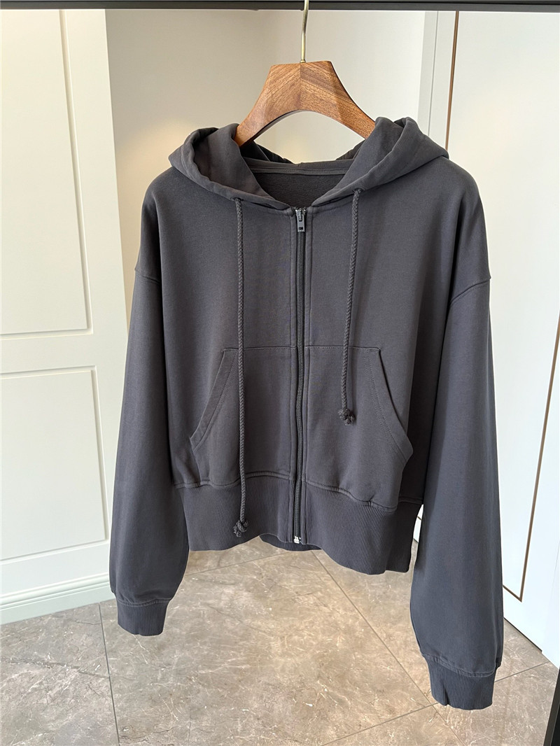 acne studios hooded zip-up sweatshirt