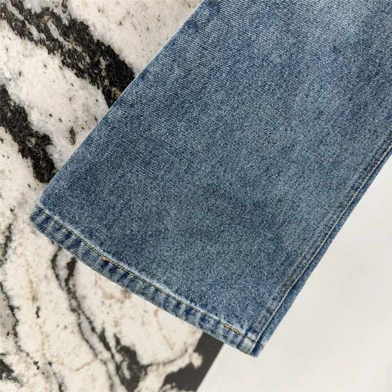 Givenchy metal chain denim bootcut trousers