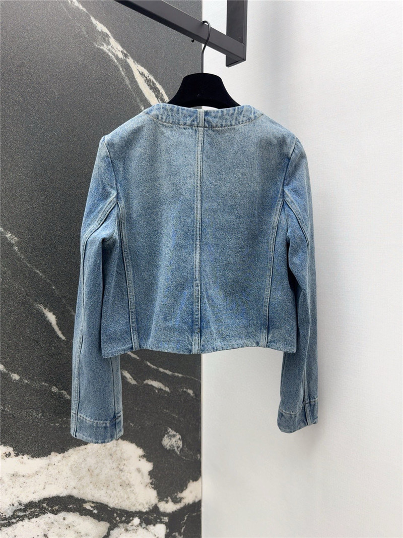 Givenchy denim crew neck jacket