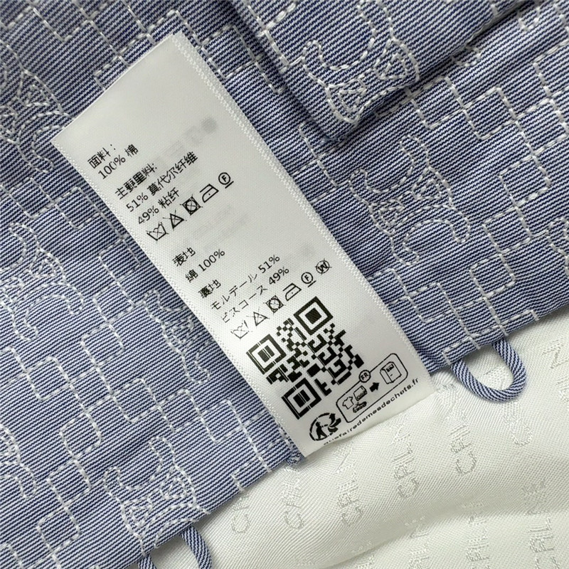 Ce1i*e blue and gold button jacquard jacket