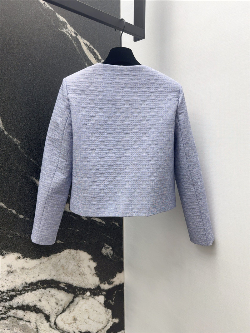 Ce1i*e blue and gold button jacquard jacket