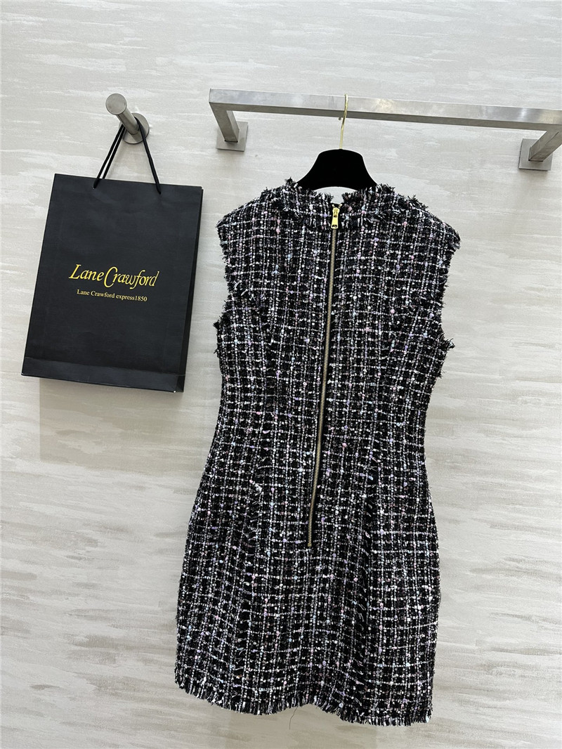 Balmain dress with fur trim