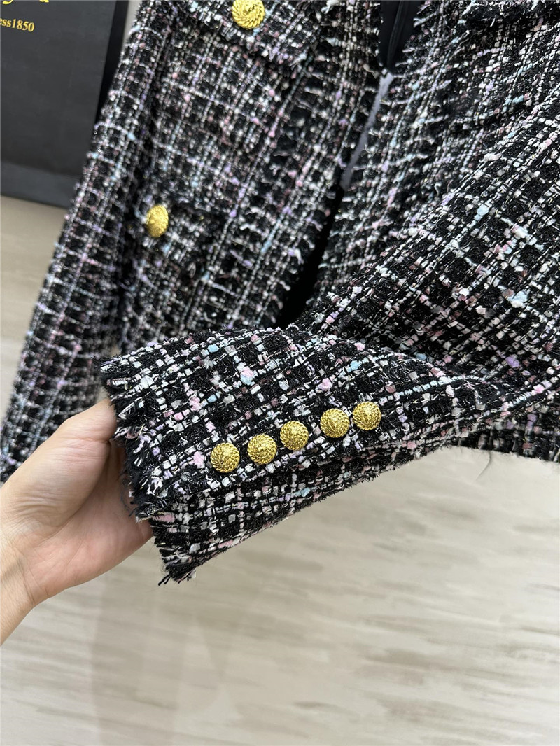 Balmain soft tweed coat