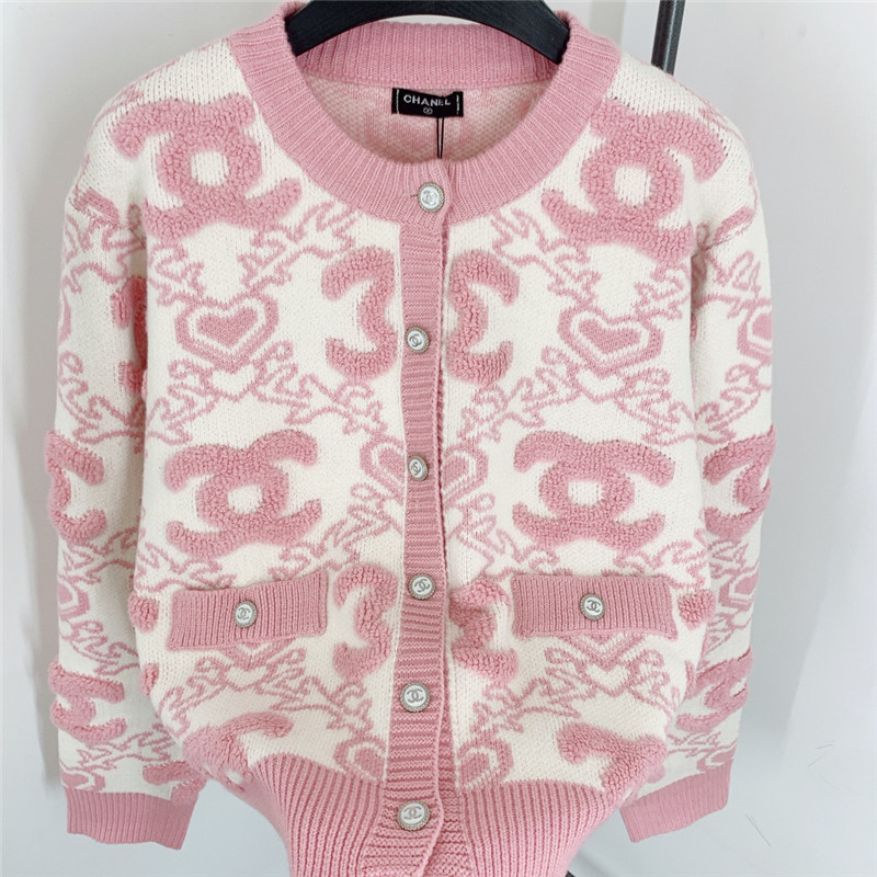 Ch**el crew neck long sleeve cardigan