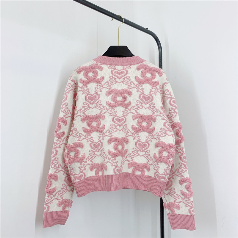 Ch**el crew neck long sleeve cardigan