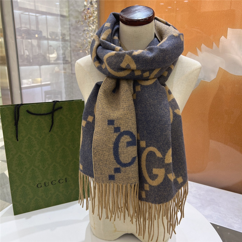 Gvc*1 cashmere jacquard scarf