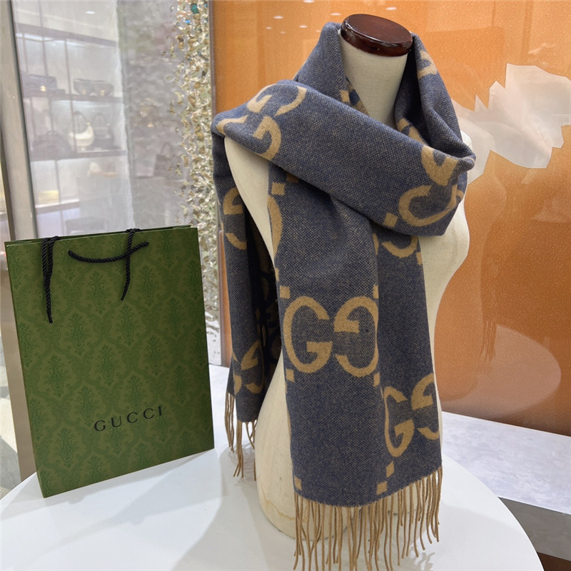 Gvc*1 cashmere jacquard scarf