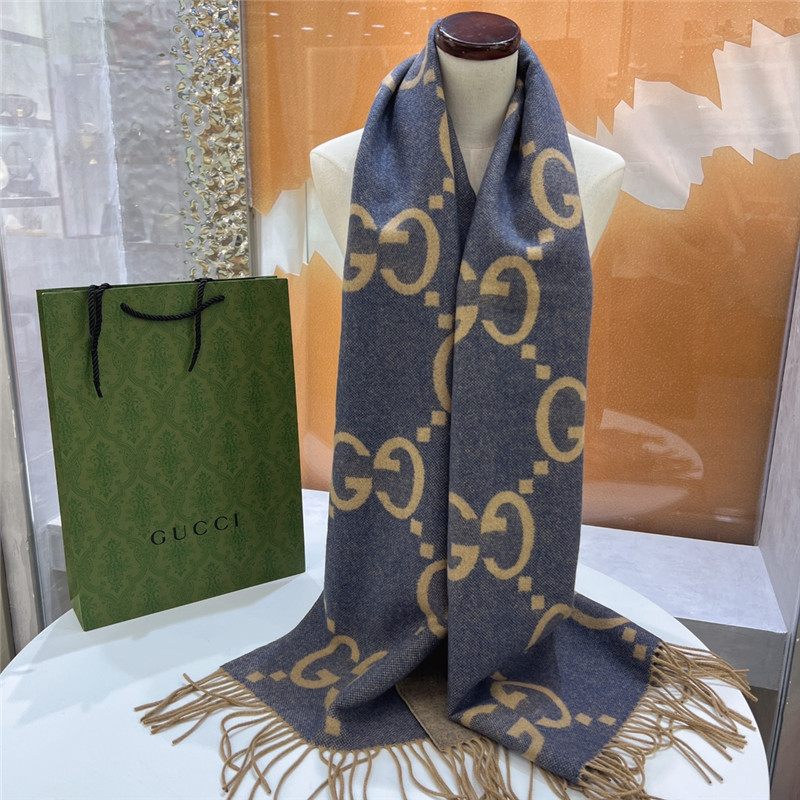 Gvc*1 cashmere jacquard scarf