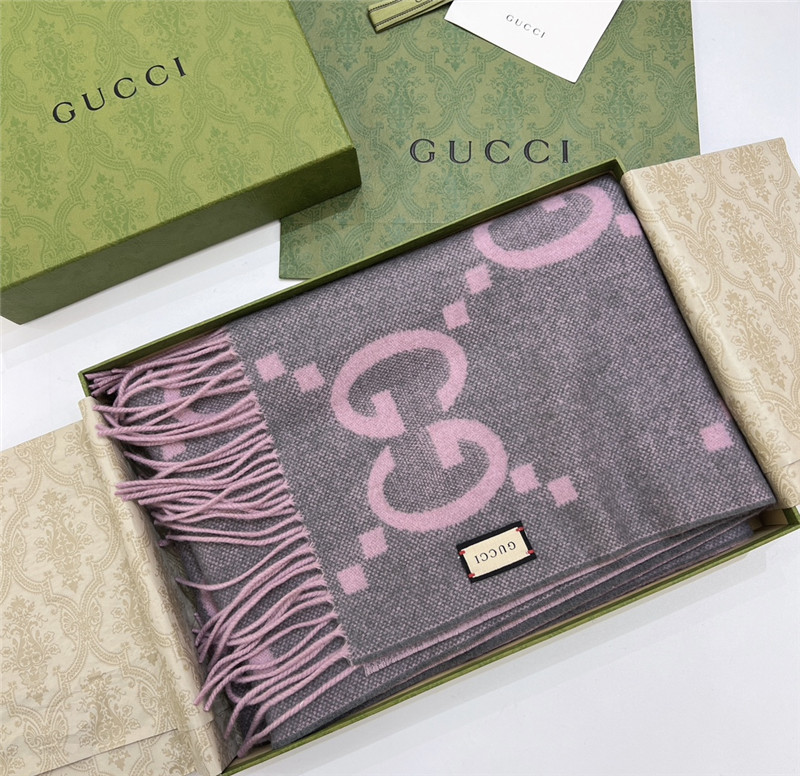 Gvc*1 cashmere jacquard scarf