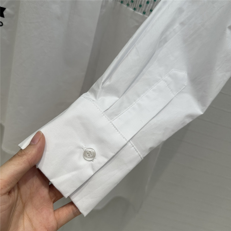 D10r beaded embroidered cotton shirt