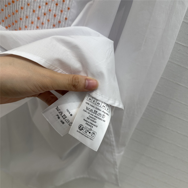 D10r beaded embroidered cotton shirt