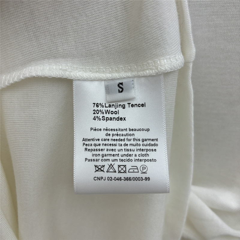 b0tt*ga Ven*ta white tencel long-sleeve polo shirt