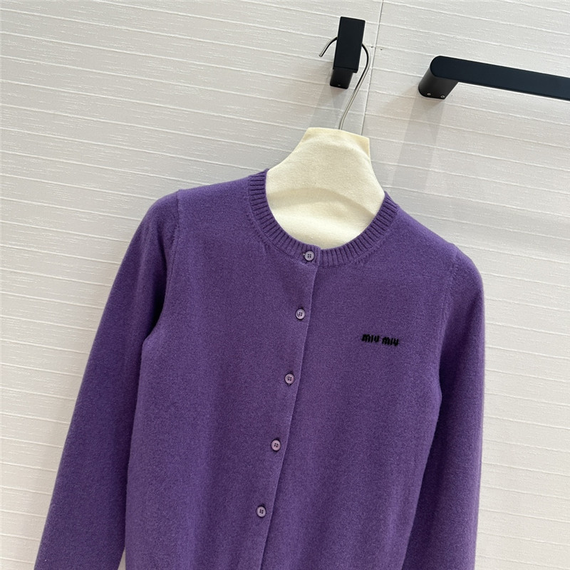 M1um1u cashmere cardigan jacket