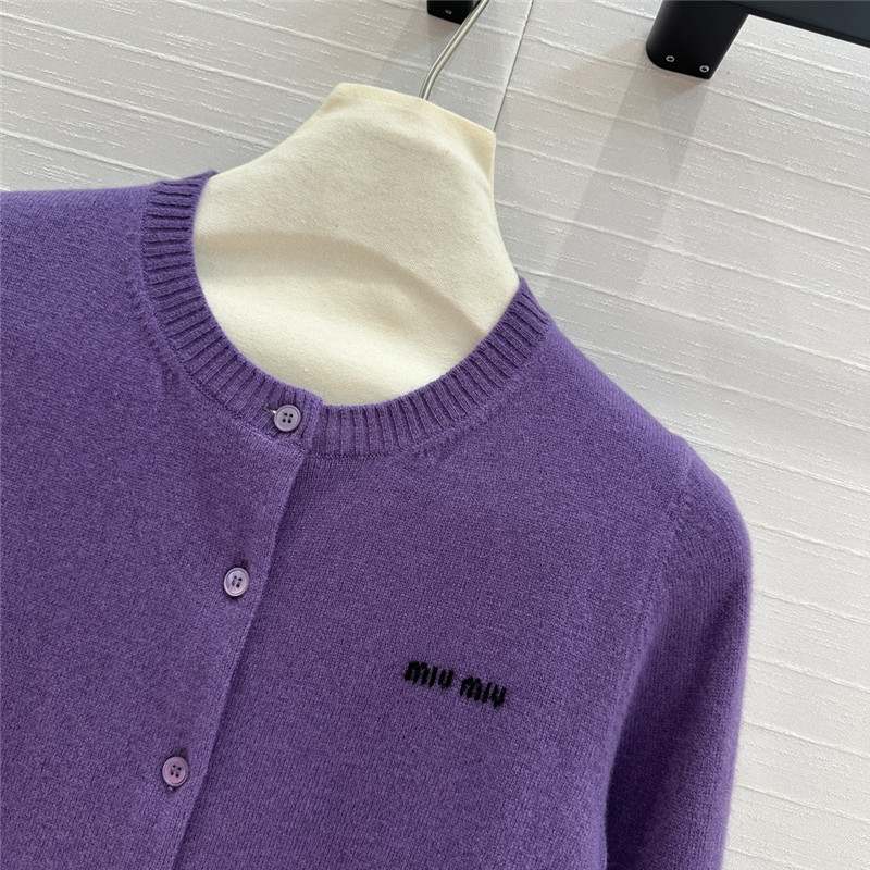 M1um1u cashmere cardigan jacket