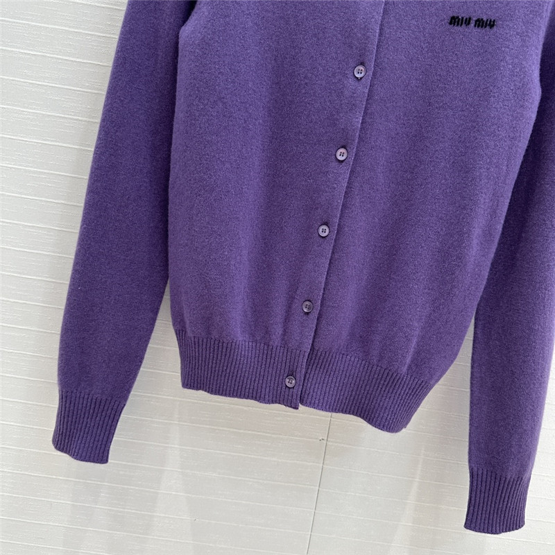 M1um1u cashmere cardigan jacket