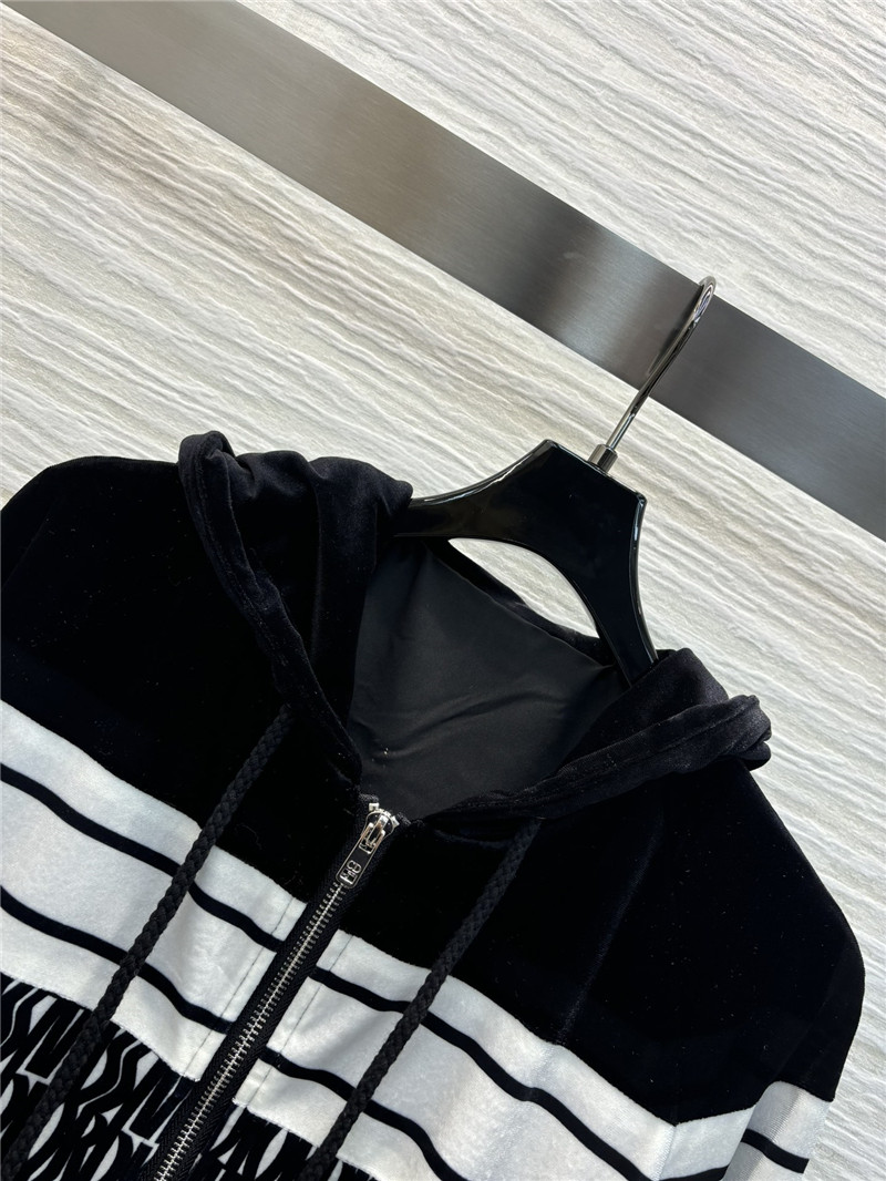 D10r black velvet tracksuit