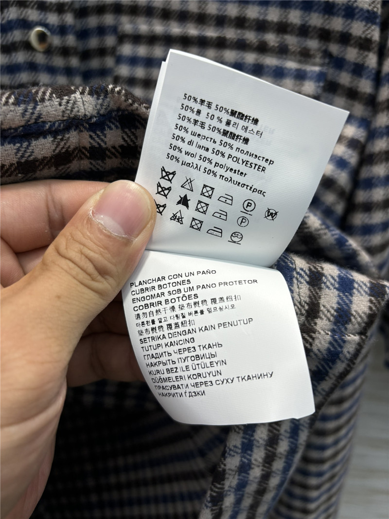 M1um1u houndstooth double pocket shirt