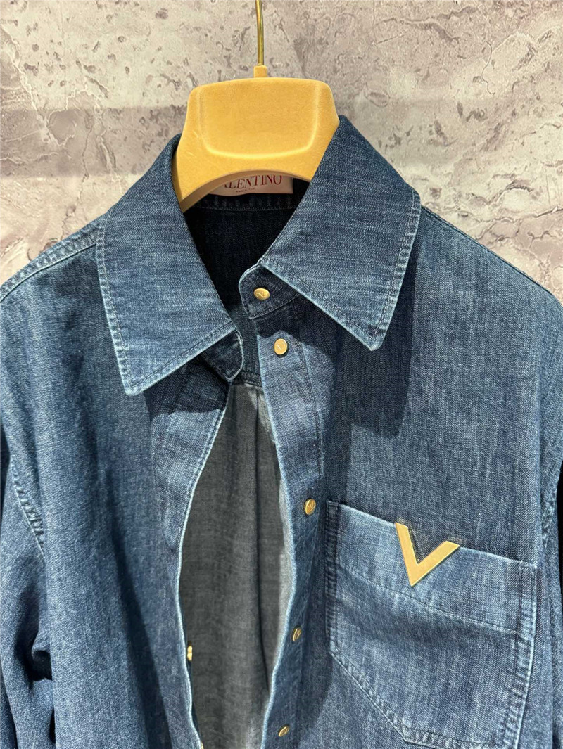 Va1e*ntin0 v denim shirt