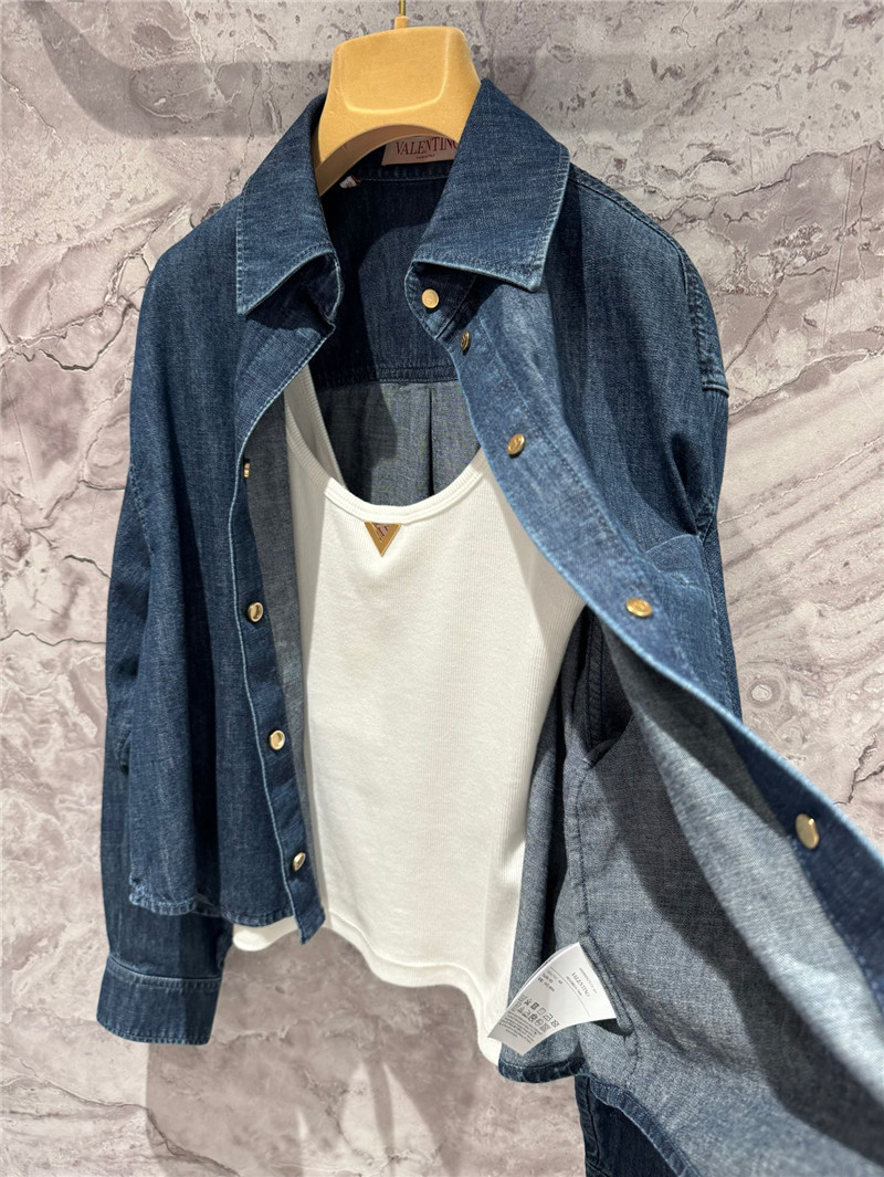 Va1e*ntin0 v denim shirt