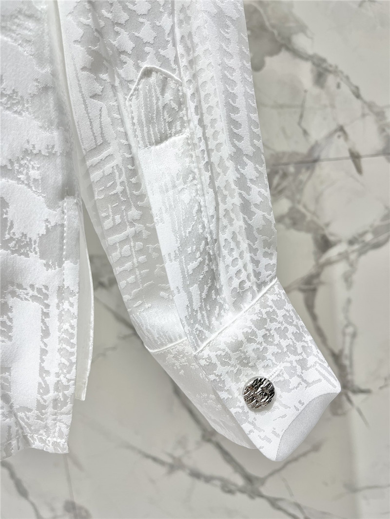 Ch**el silk jacquard shirt