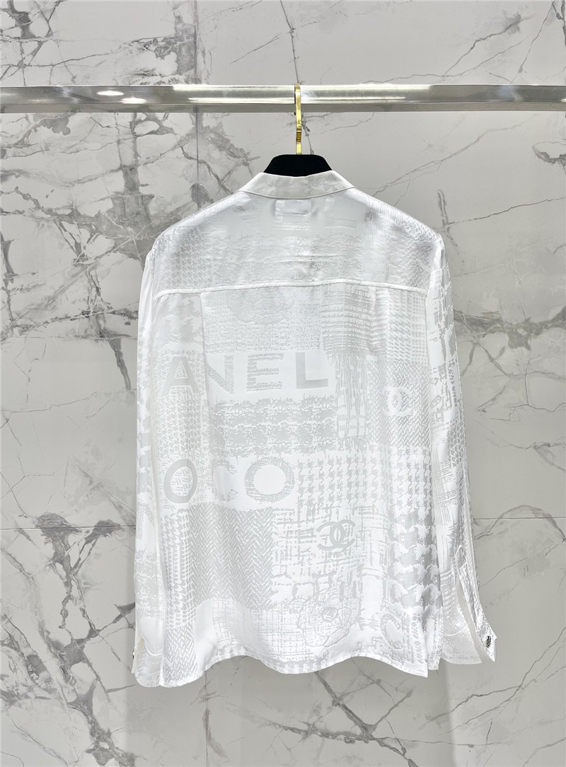 Ch**el silk jacquard shirt