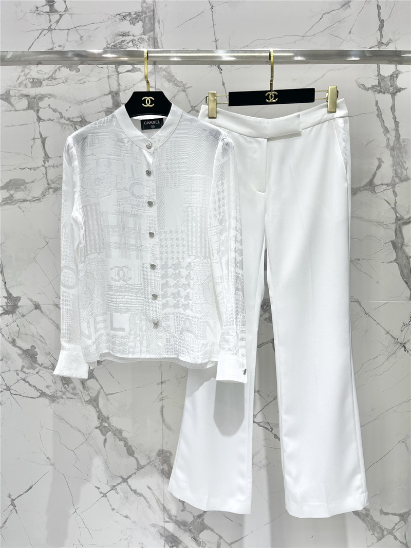 Ch**el silk jacquard shirt