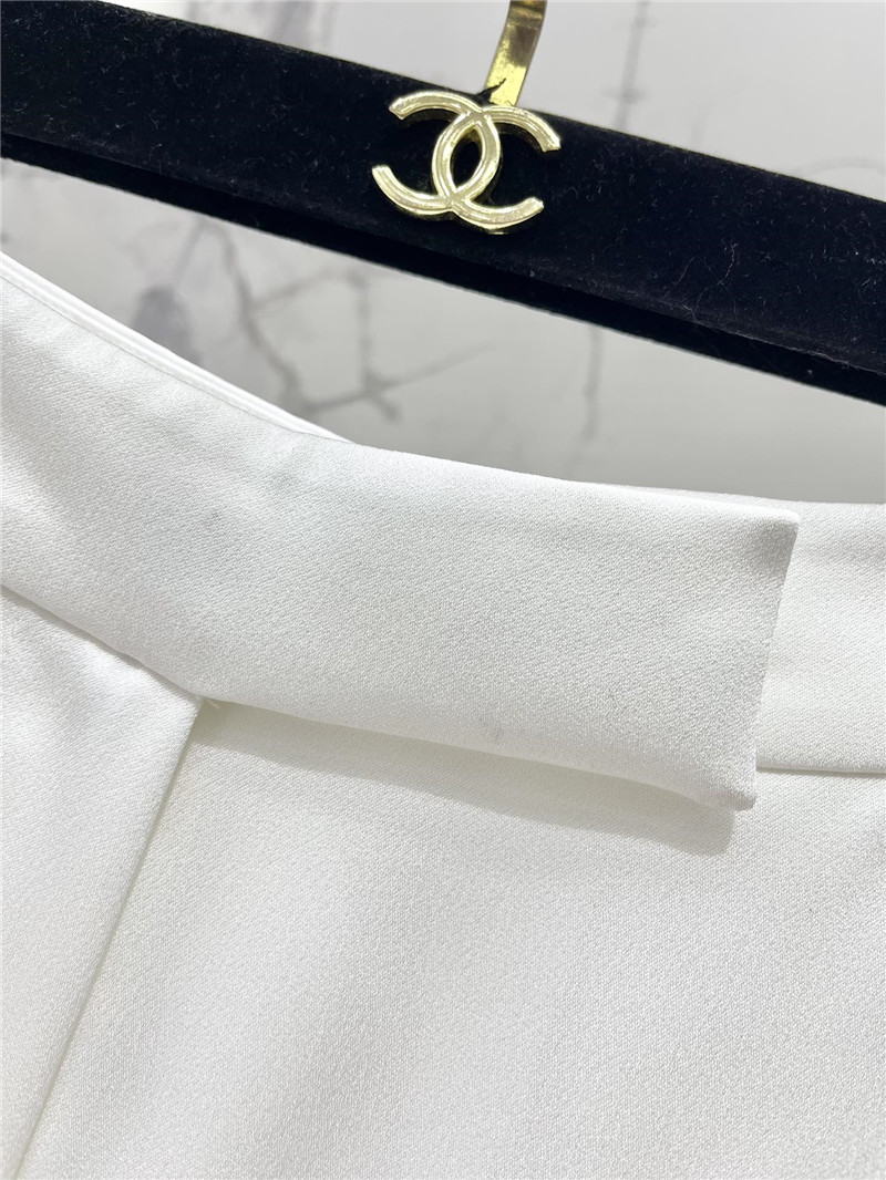 Ch**el high waist chiffon flared trousers