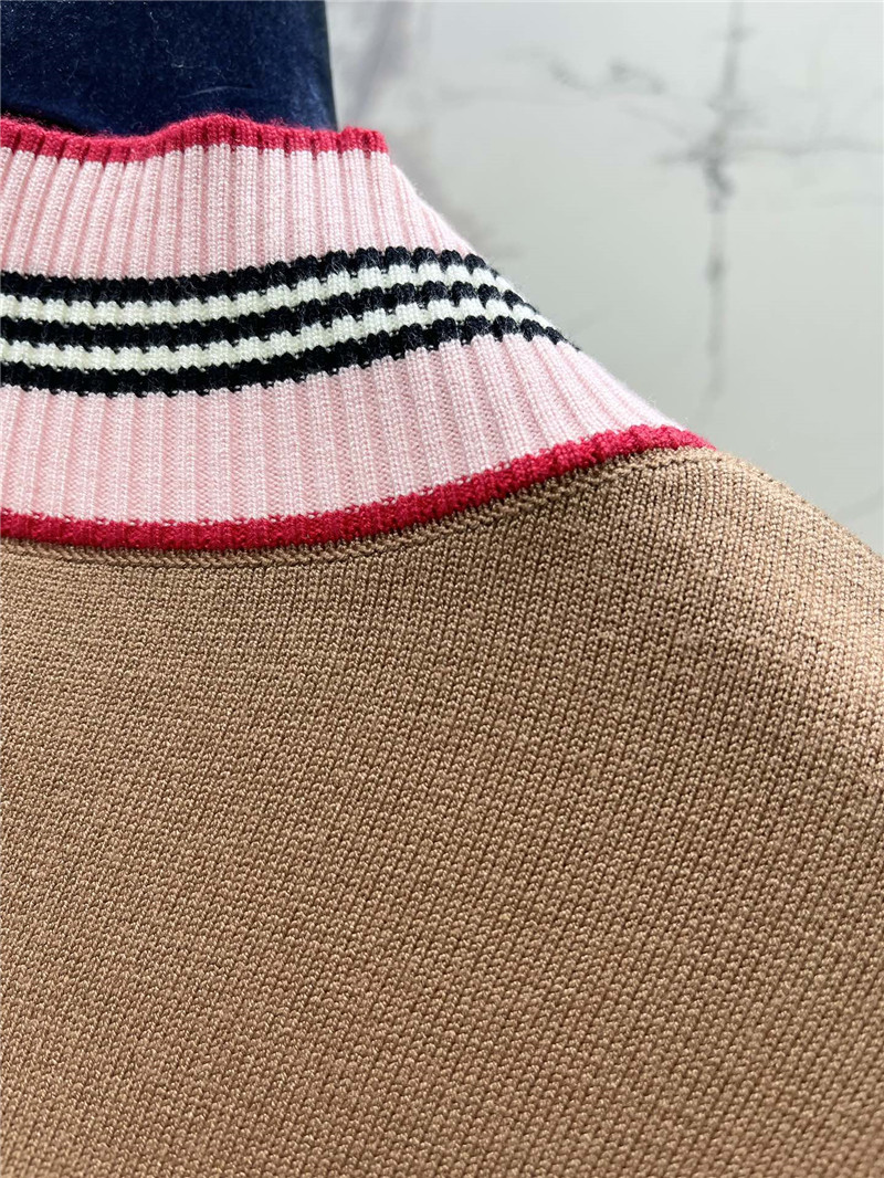 Bv*b*rry v-neck belt strap skirt rib sweater beige