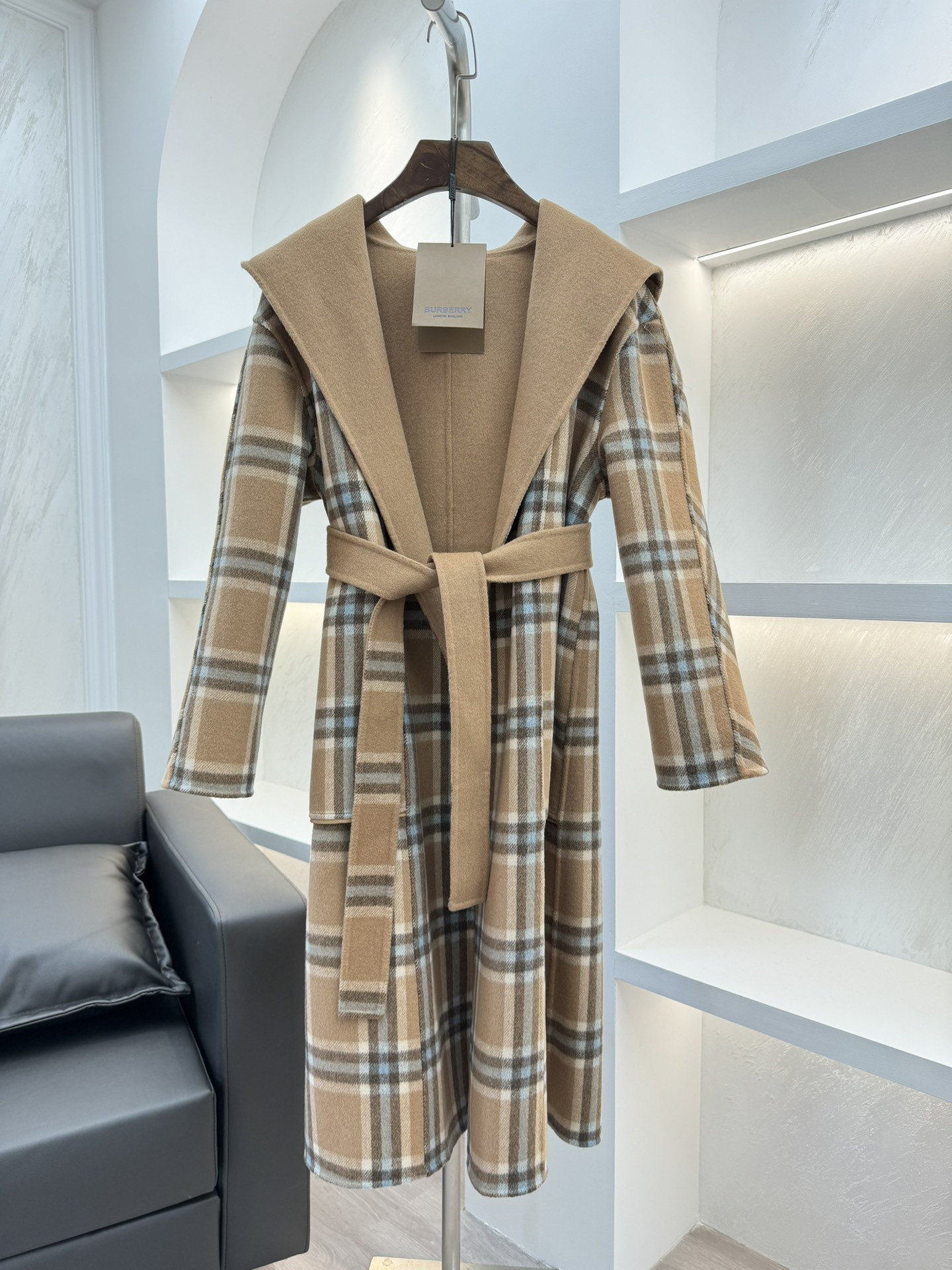 Bv*b*rry reversible wool coat