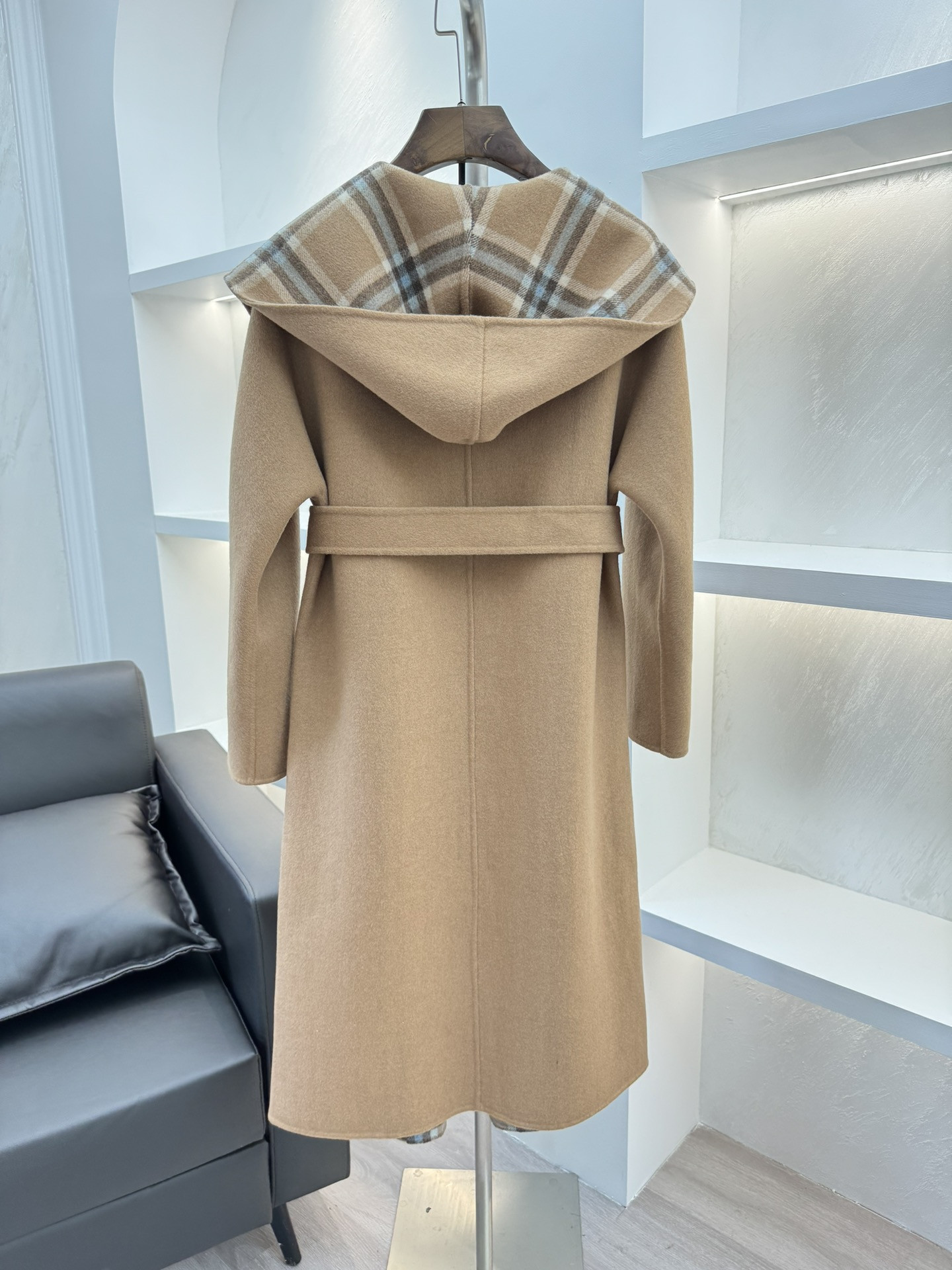 Bv*b*rry reversible wool coat