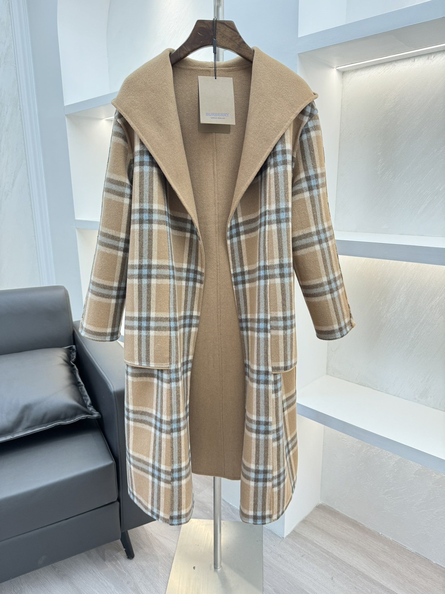 Bv*b*rry reversible wool coat