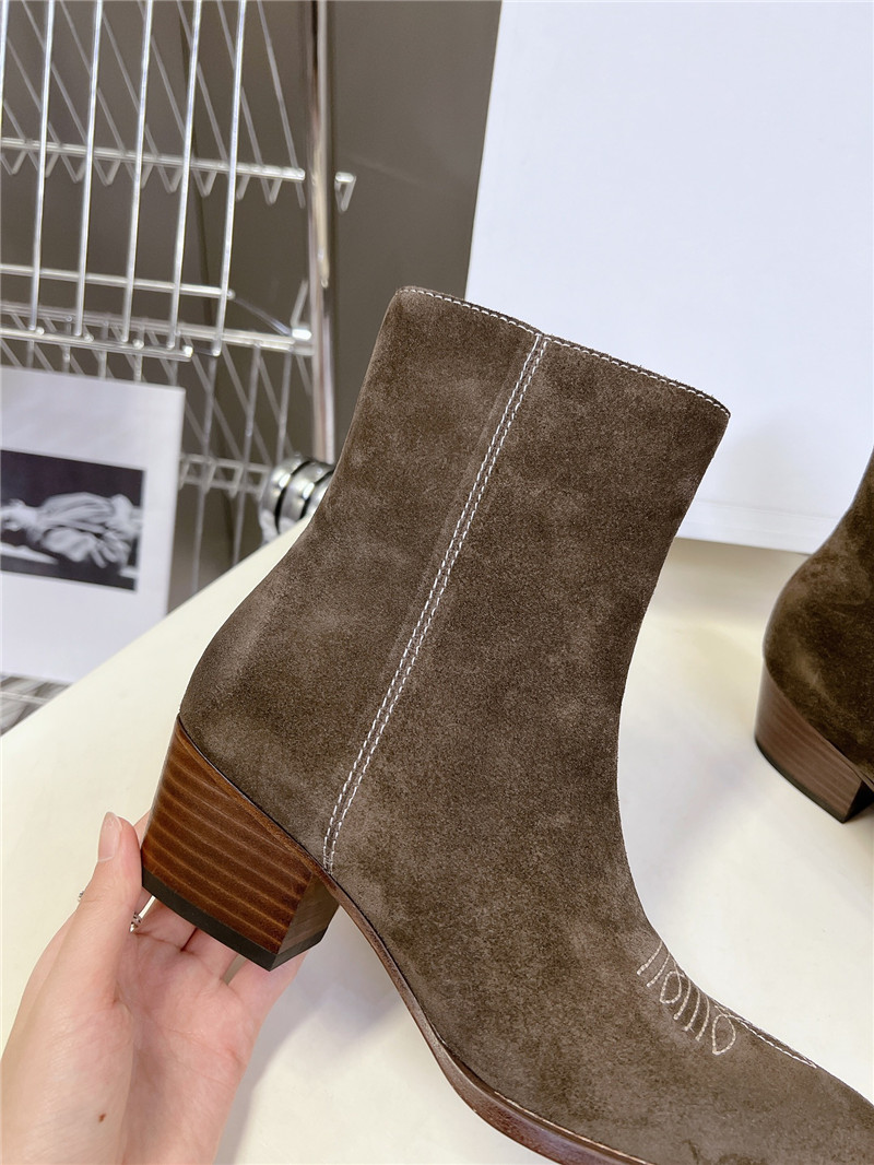 Ce1i*e bronze suede western boots