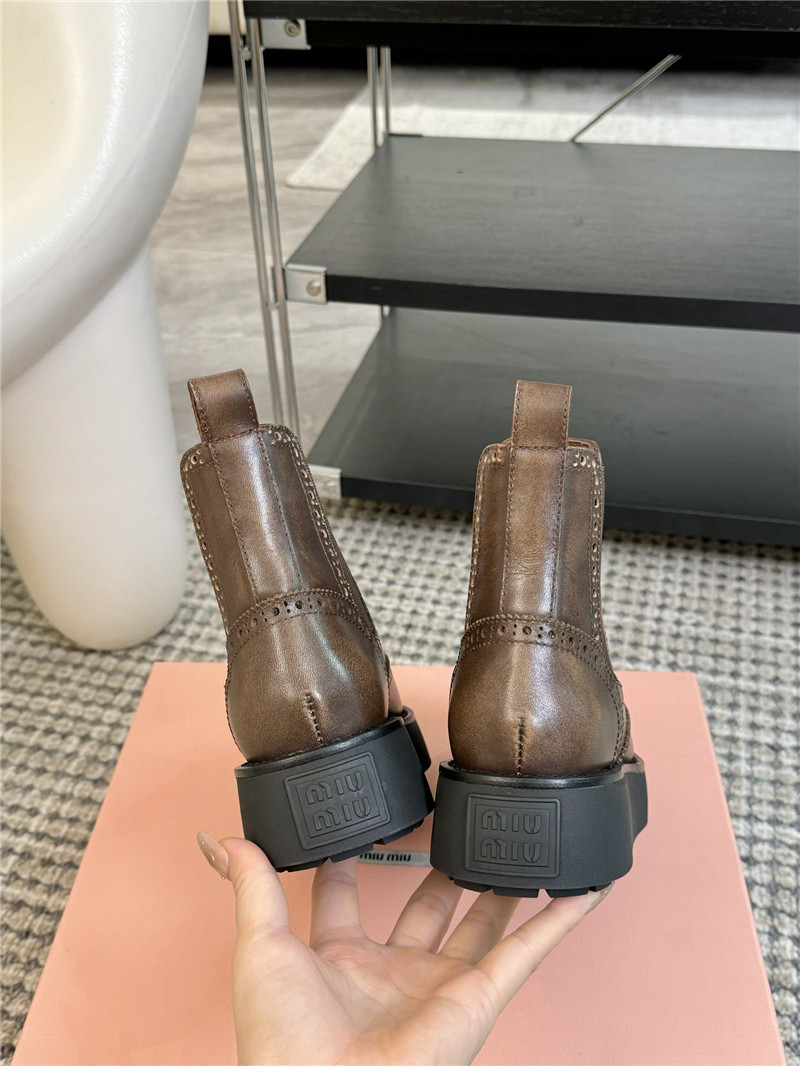 Miu Miu Chelsea Platform Ankle Boots