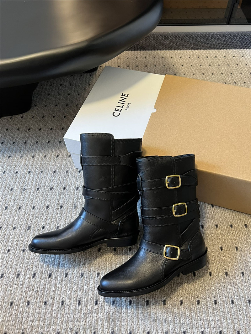 Ce1i*e lyra triple buckles boot in black