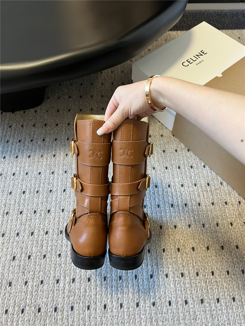 Ce1i*e lyra triple buckles boot in calfskin
